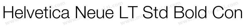 Helvetica Neue LT Std Bold Condense字体转换